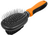 Pet Life Flex Series 2-in-1 Dual-Sided Pin and Bristle Grooming Pet Brush