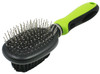 Pet Life Flex Series 2-in-1 Dual-Sided Pin and Bristle Grooming Pet Brush