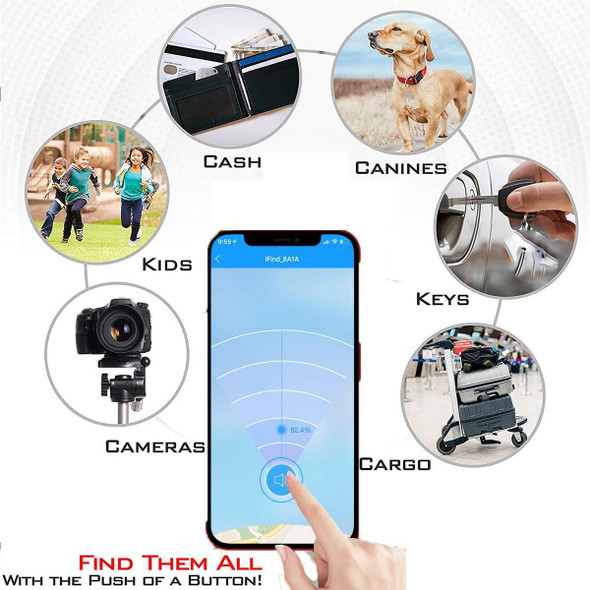 Bluetooth 4.0 Smart positioning anti-loss device Mobile pet wallet key chain smart finder