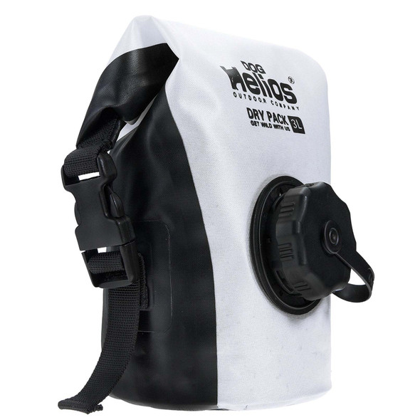 Dog Helios 'Grazer' Waterproof Outdoor Travel Dry Food Dispenser Bag - White