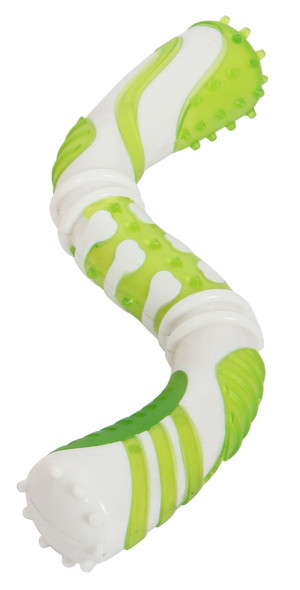 Pet Life 'Denta-Twist' TPR Durable Dental Chew Toy