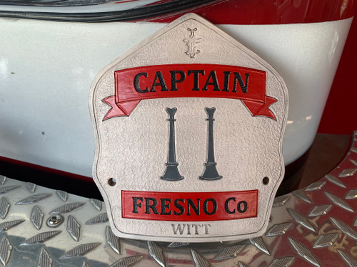 Traditional Helmet Shield, Center Emblem / Bugle