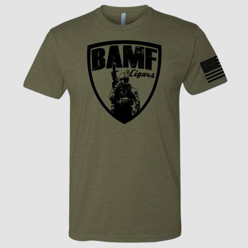 BAMF logo shirt (OD Green/Black)