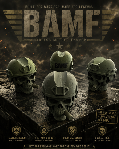 BAMF Skull Cigar Holder