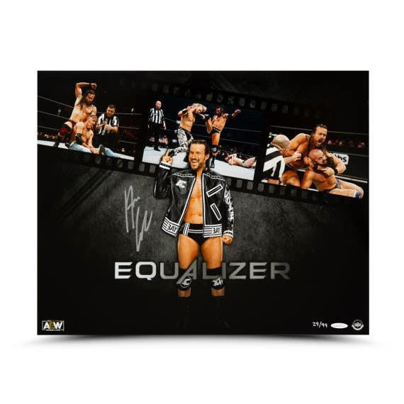 Adam Cole Autographed "Equalizer" 20x16 Midwest Cards