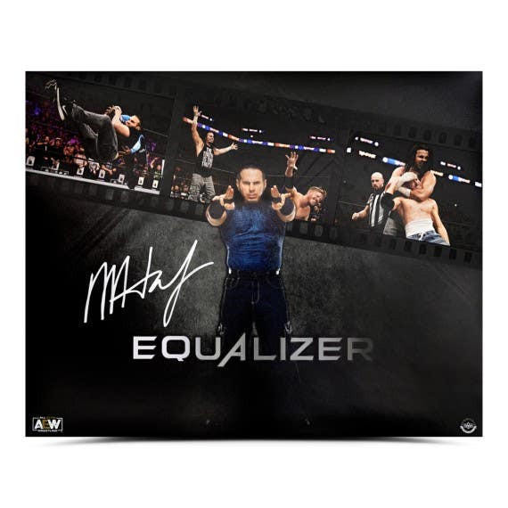 Matt Hardy Autographed "Equalizer" 20x16 Midwest Cards