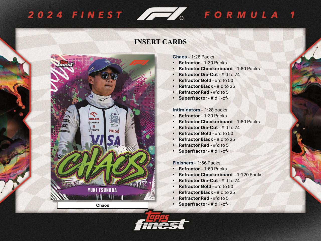 2024 Topps Finest Formula 1 Racing Hobby Box