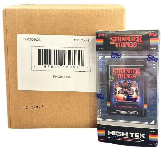 2025 Topps Stranger Things High Tek Hobby 12 Box Case