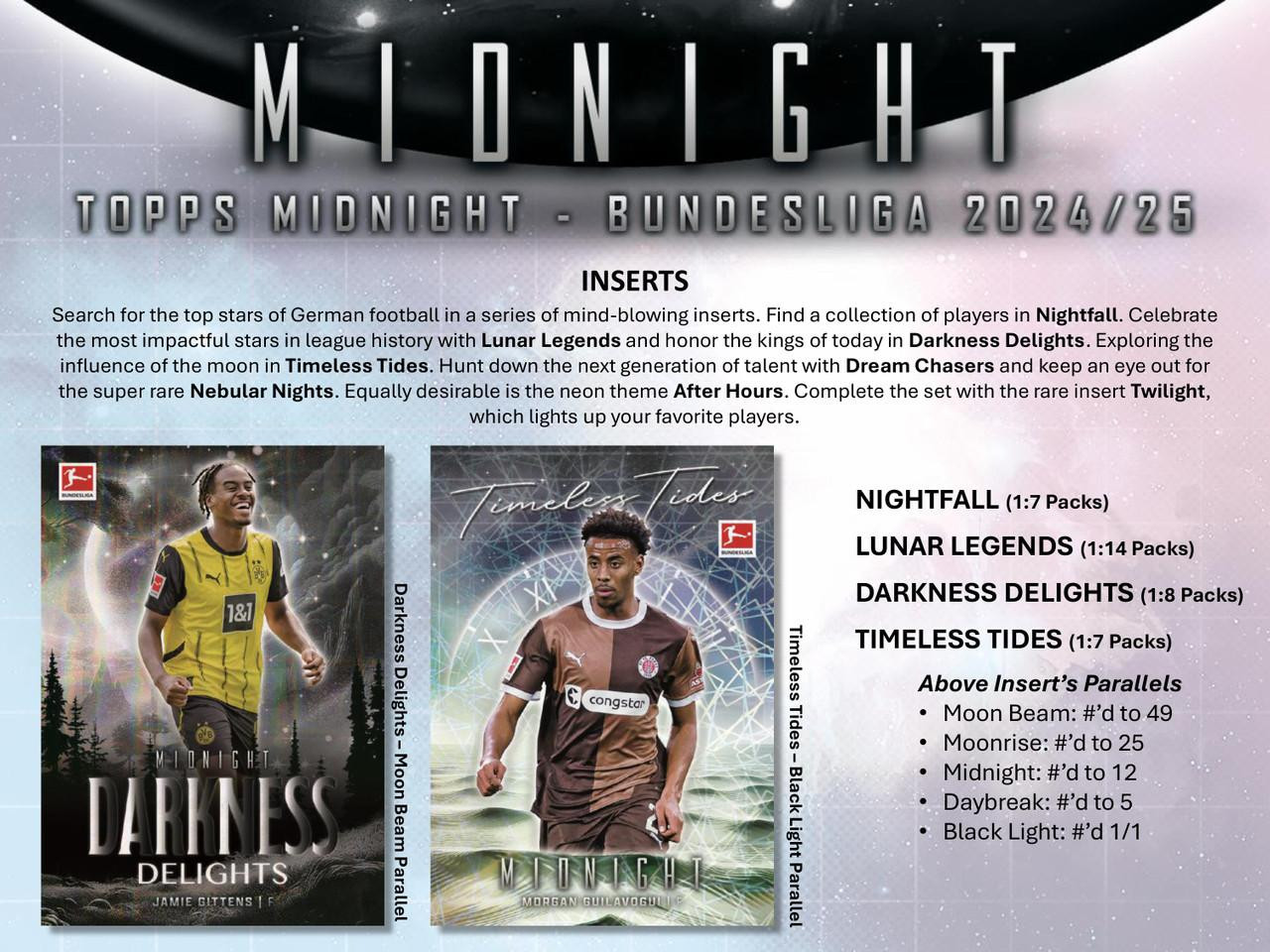 2024/25 Topps Bundesliga Midnight Soccer Hobby Box