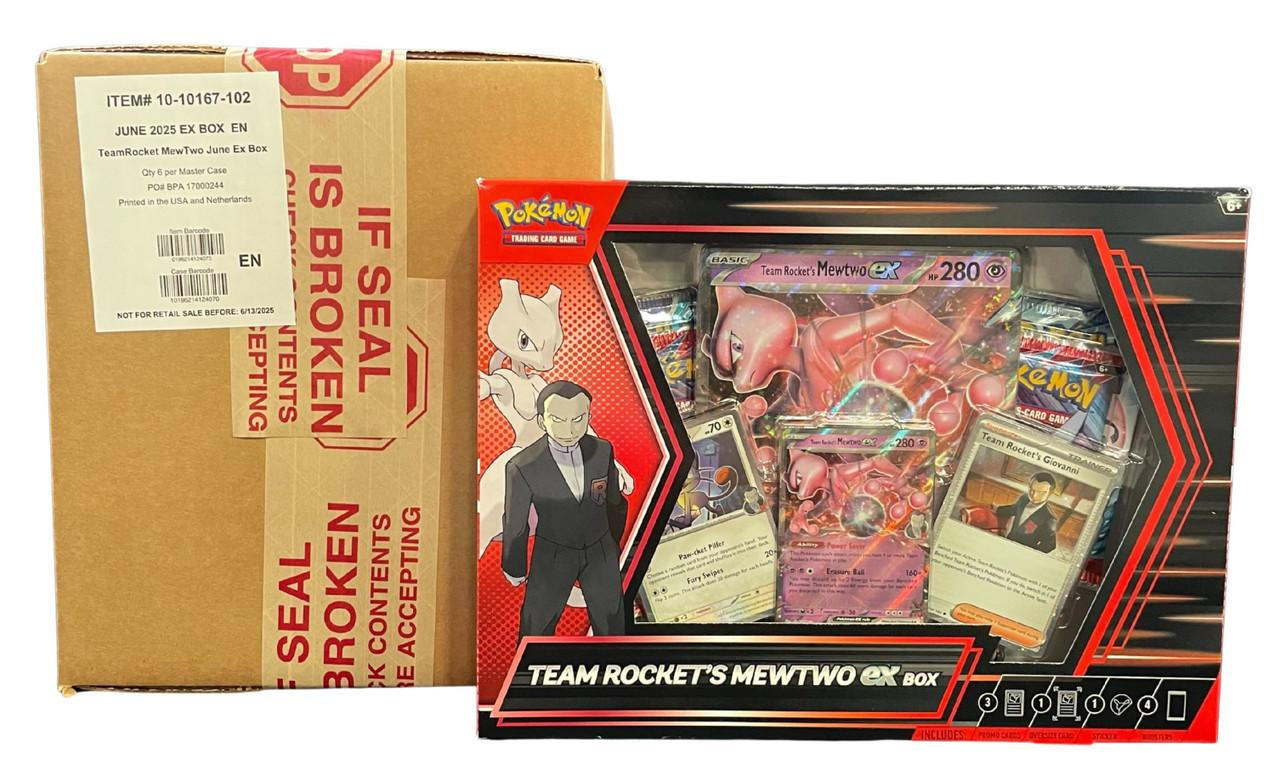 Pokemon Team Rocket's Mewtwo Ex 6 Box Case