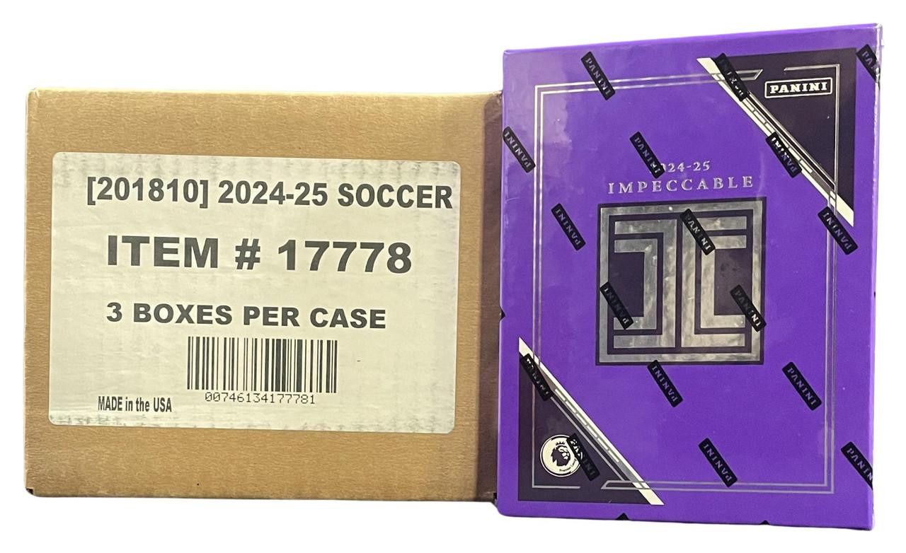 2024/25 Panini Impeccable Soccer Hobby 3 Box Case