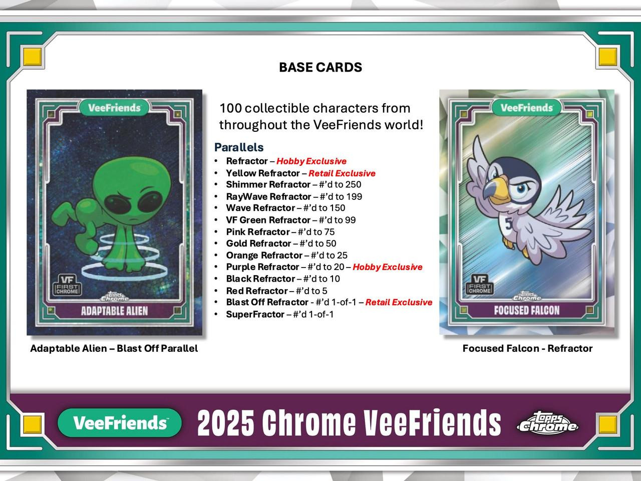 その他 Veefriends PSA Limted/55 2025 Topps Chrome VeeFriends Hobby Box