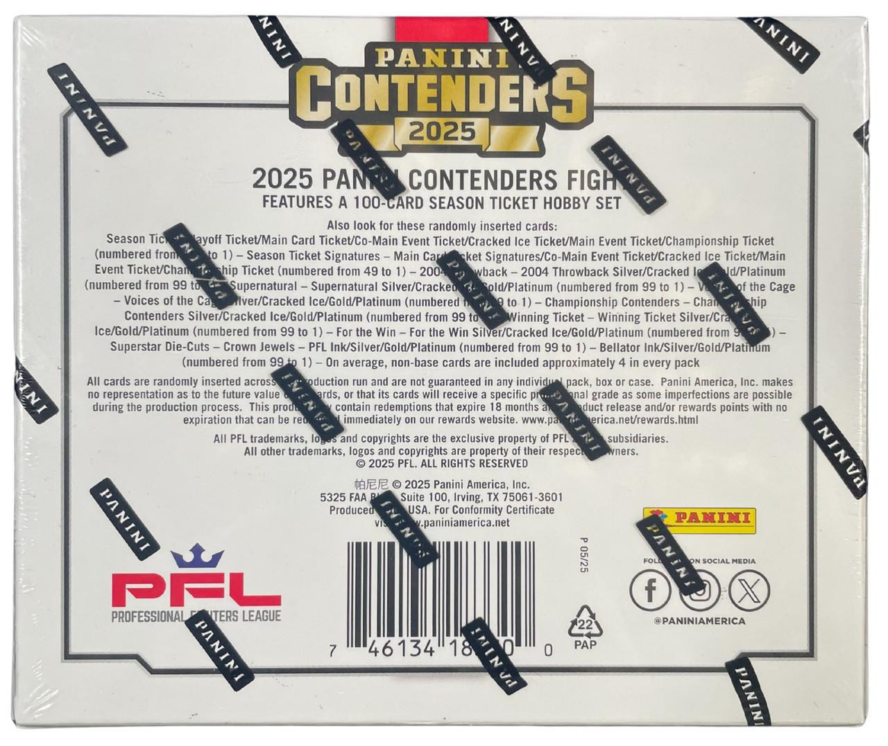 2025 Panini Contenders PFL Professional Fighters League