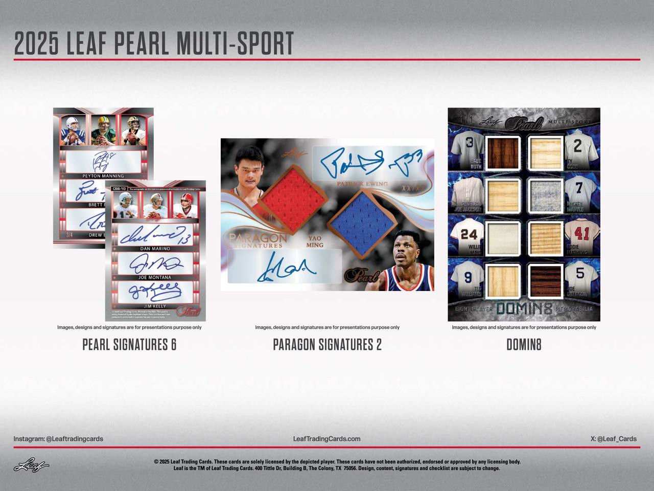 2025 Leaf Pearl Multi-Sport Hobby Box
