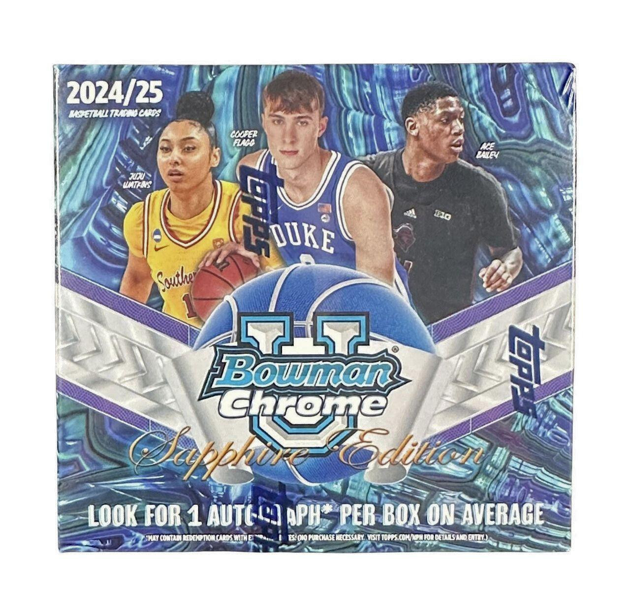 2024/25 Bowman University Chrome Basketball Sapphire Edition Box