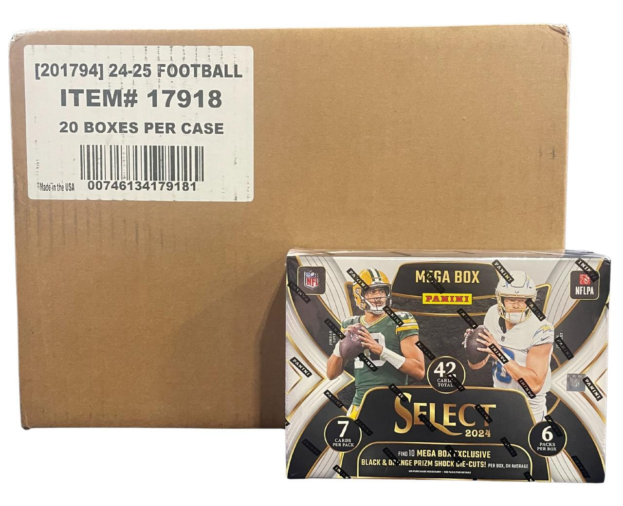 2024 Panini Select Football Hobby Mega 20 Box Case