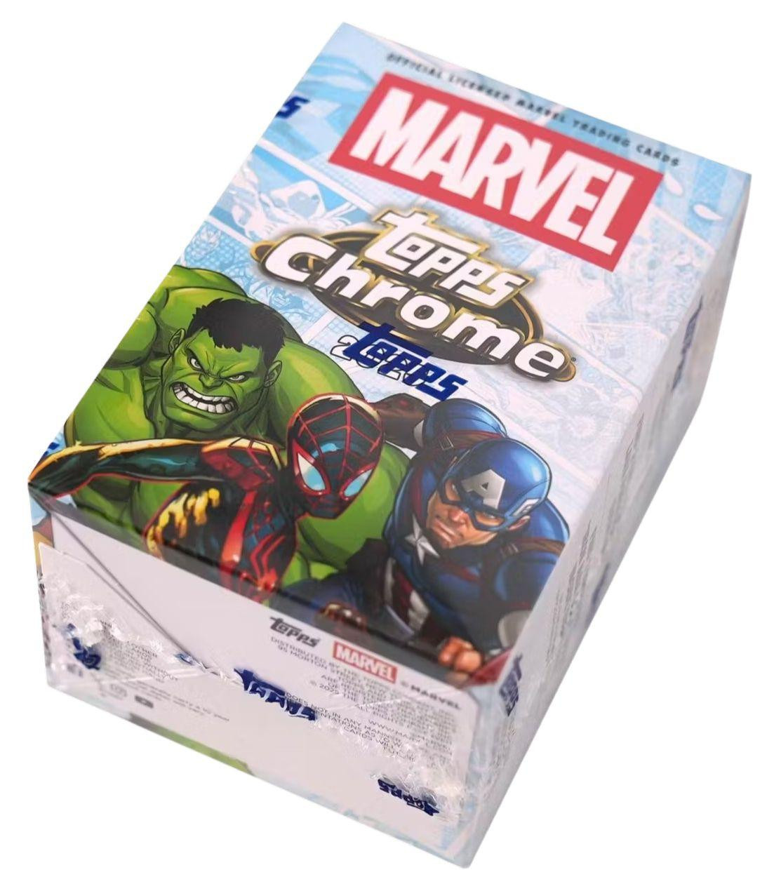 marvel topps chrome booster box 2025 Studios Hobby card base set features the wide library of characters from across Marvel Studios film and TV releases Topps Chrome 2026 Marvel Blaster