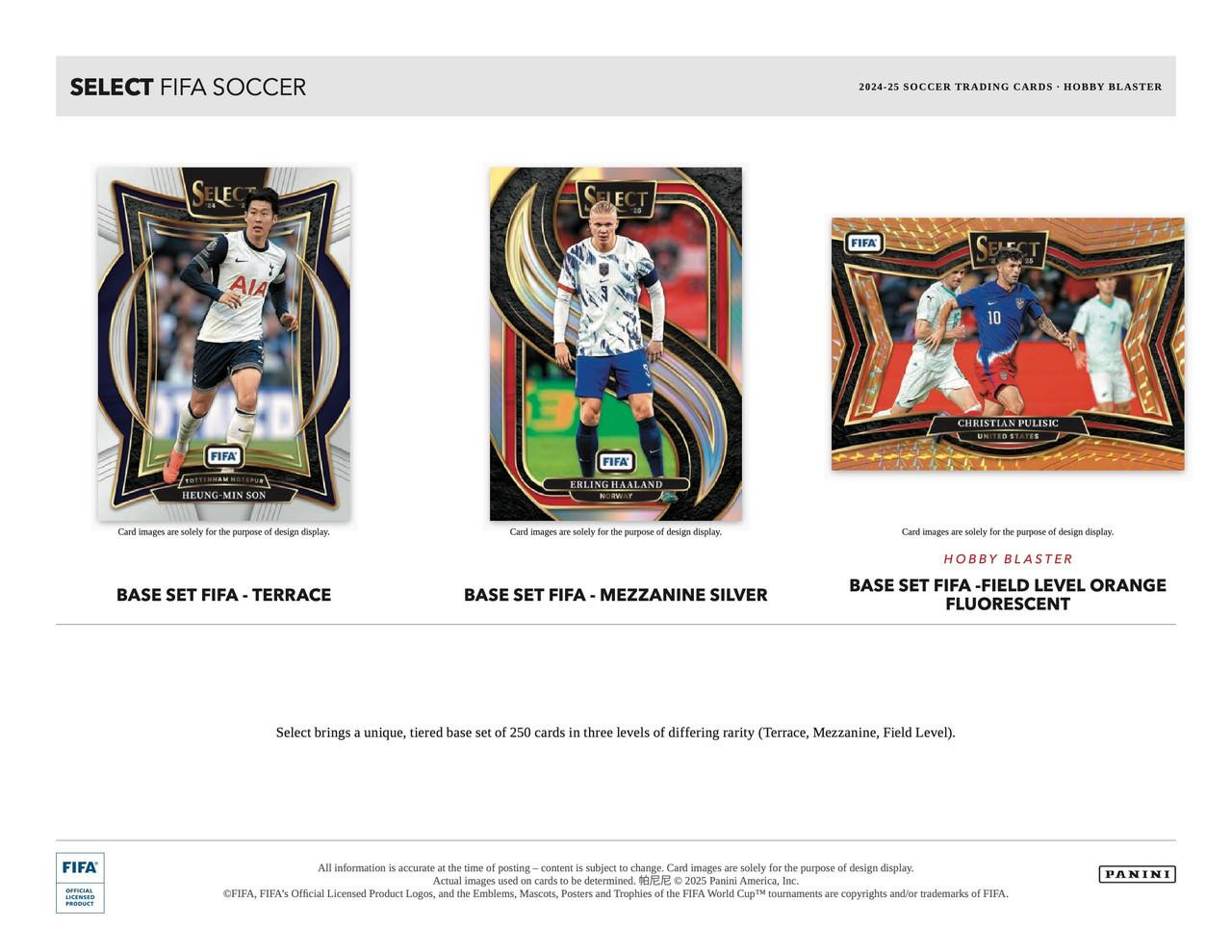 2024/25 Panini Select FIFA Soccer Hobby Blaster 20 Box Case
