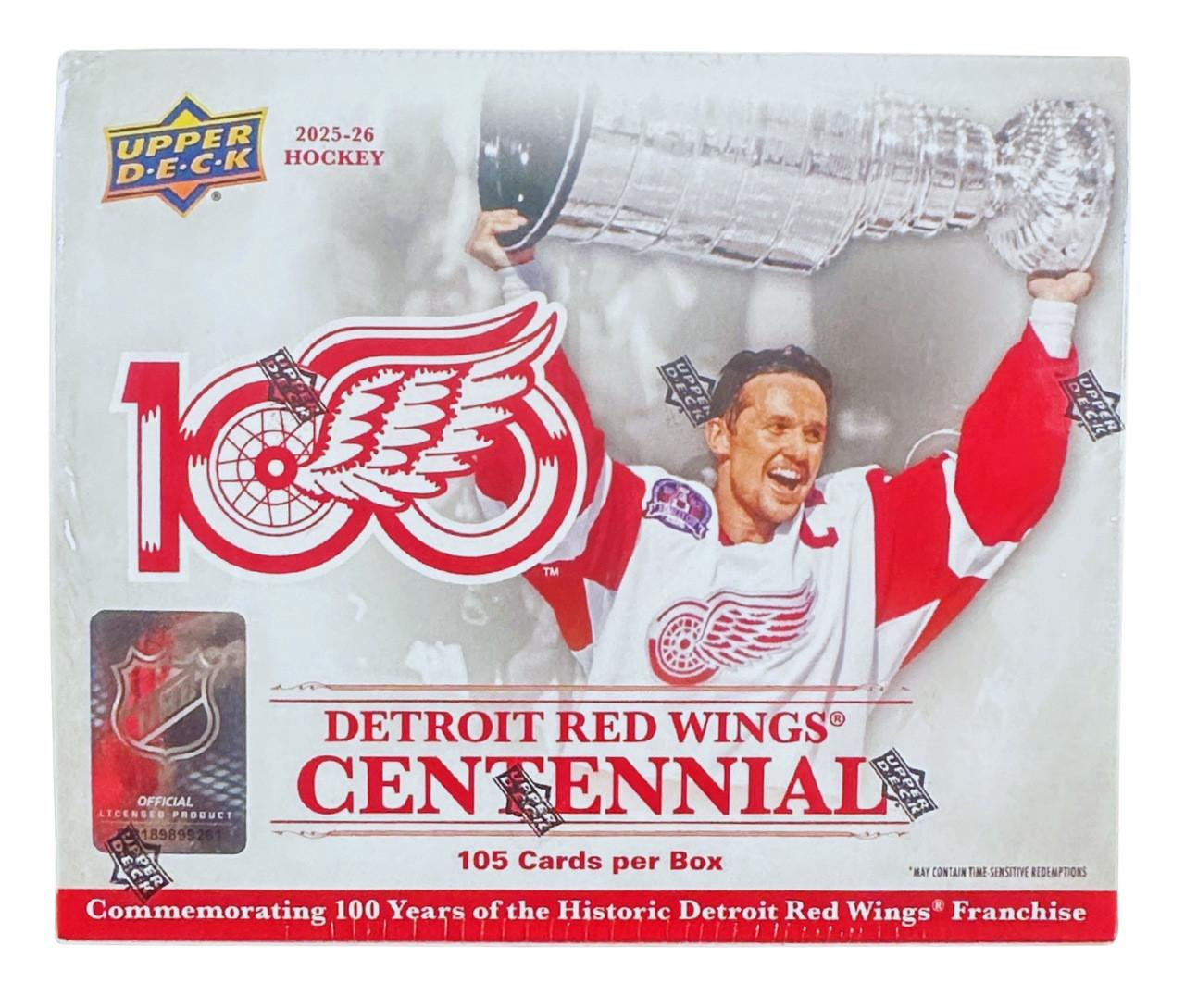 2025/26 Upper Deck Detroit Red Wings Centennial Box Set Box