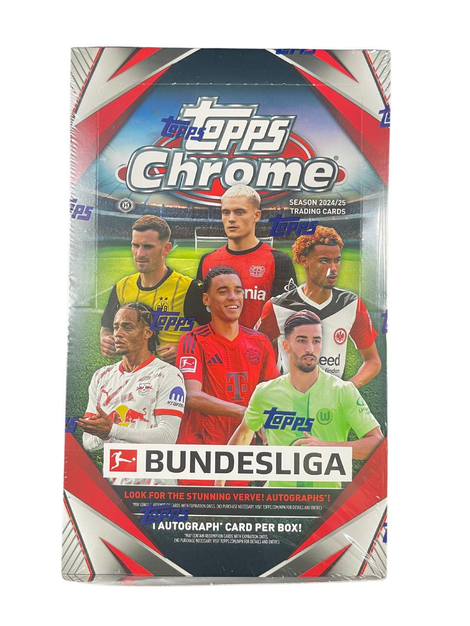 【新品未開封】Topps Chrome Soccer bundesliga 2025 TOPPS CHROME BUNDESLIGA VALUE BLASTER BOX Soccer Brand