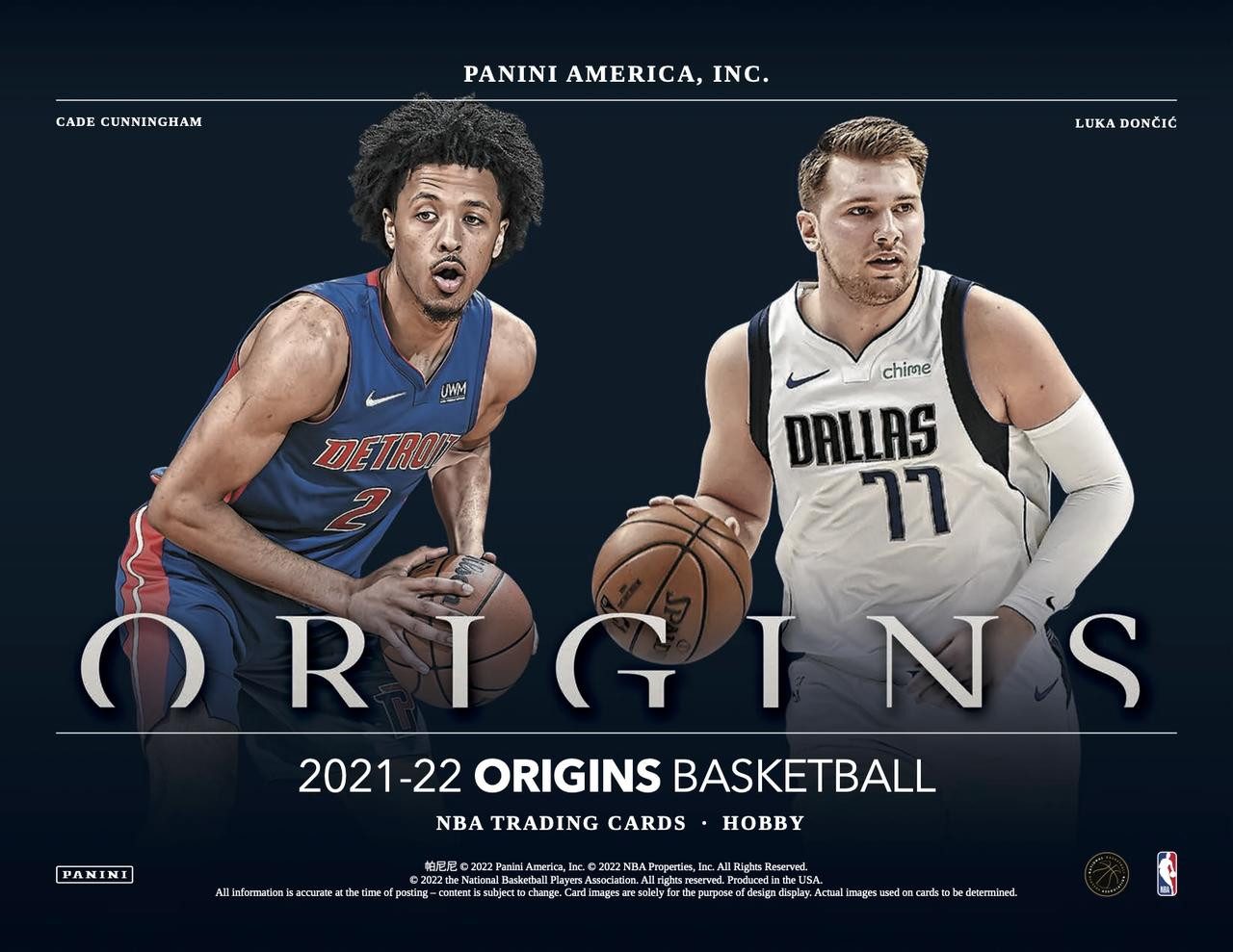 2021/22 Panini Origins Basketball Hobby Box