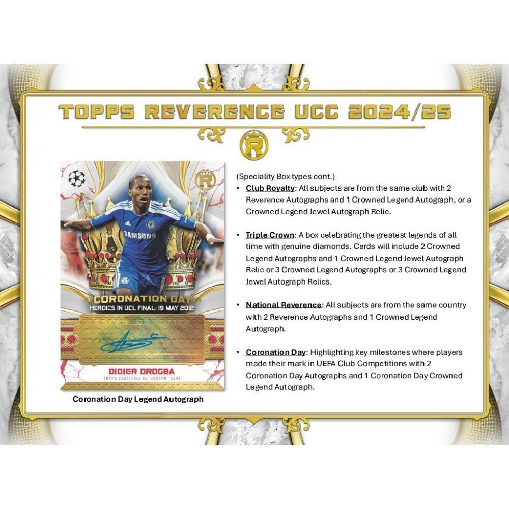 2024/25 Topps UEFA Club Competitions Reverence Soccer Hobby Box