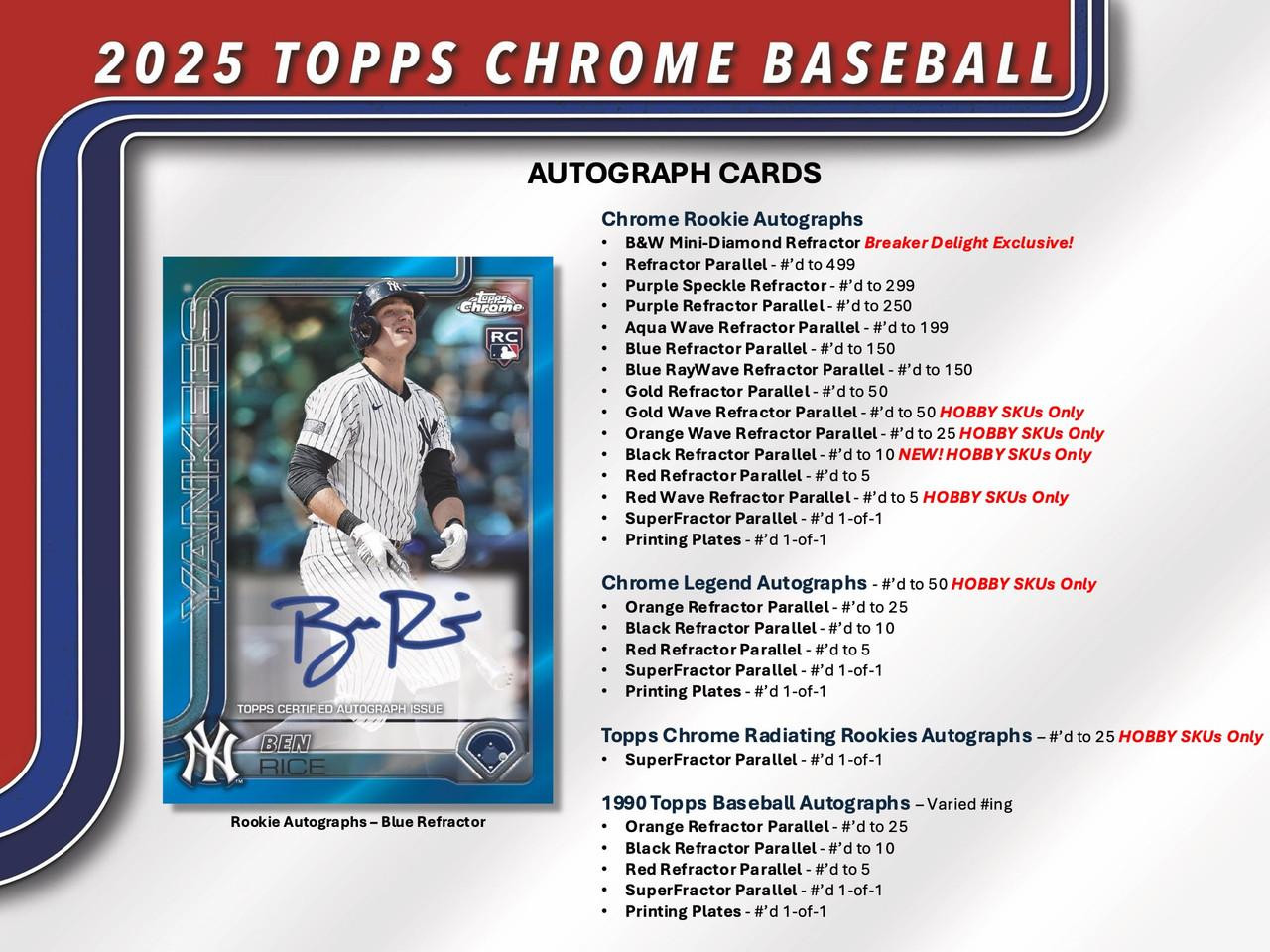 2025 Topps Chrome Baseball Breaker's Delight 6 Box Case