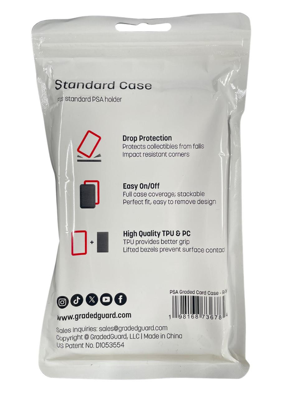 GradedGuard Standard PSA Case - Ruby - Unit