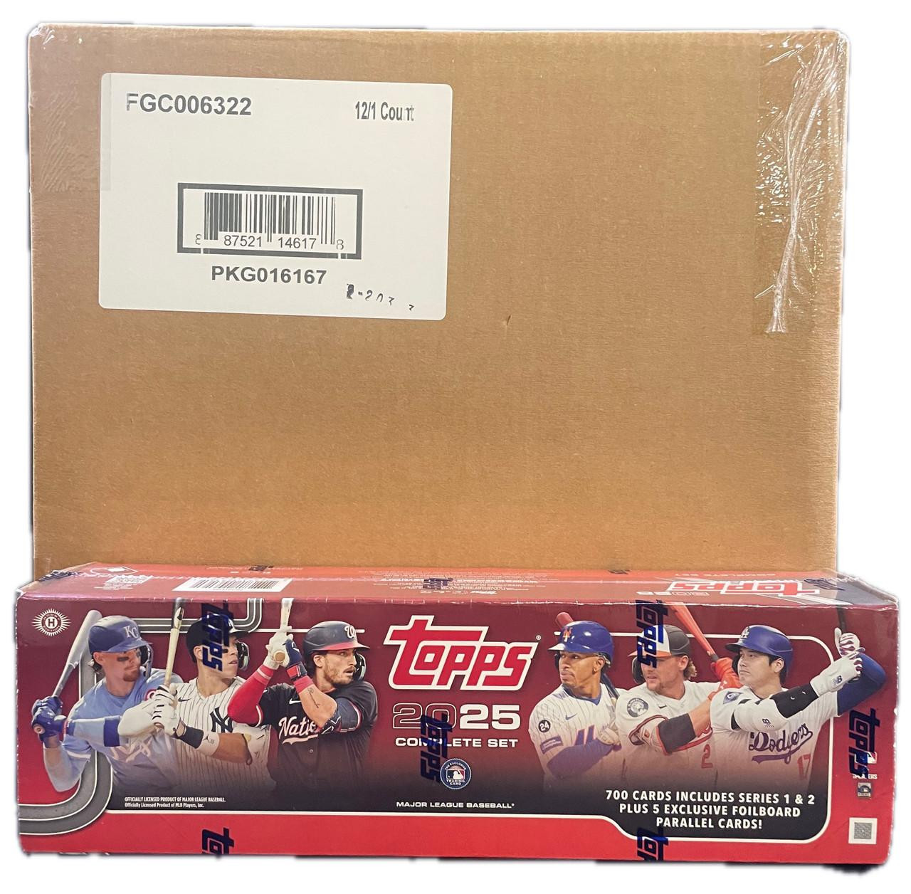 2025 Topps Baseball Complete Hobby Factory Set 12 Box Case