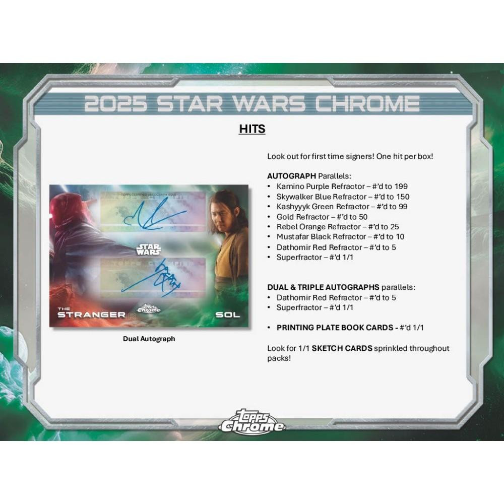 2025 Topps Chrome Star Wars Blaster Box