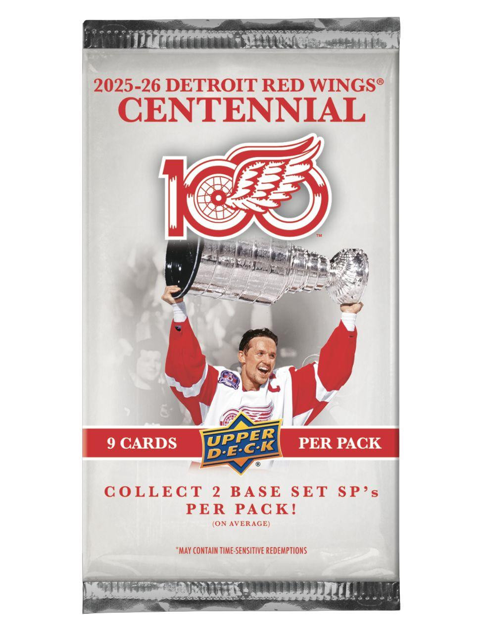 2025/26 Upper Deck Detroit Red Wings Centennial Hobby Pack