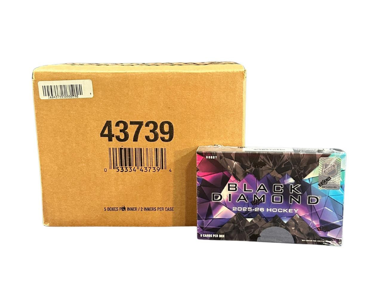 2025/26 Upper Deck Black Diamond Hockey Hobby 10 Box Case