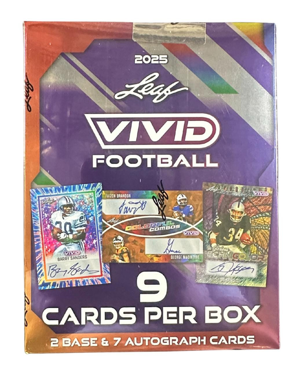 2022 Leaf Vibrance Multi-Sport 新品未開封2BOX 2025 Leaf Vivid Football Hobby Box