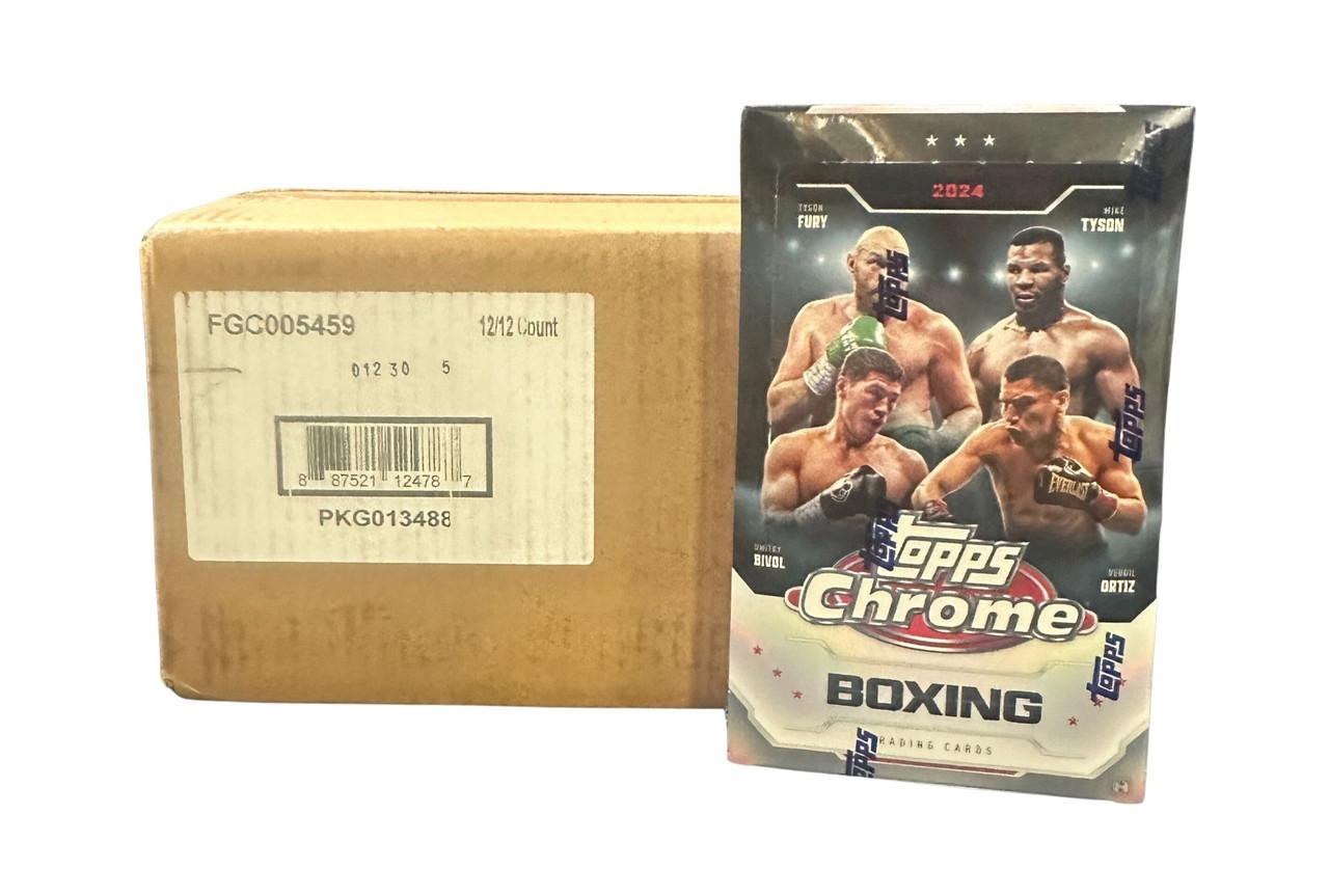 2024 Topps Chrome Boxing Hobby 12 Box Case
