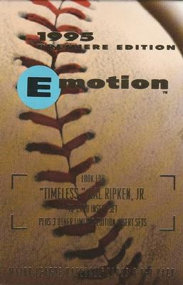 1995 Fleer Skybox Emotion Premiers Edition Baseball Pack