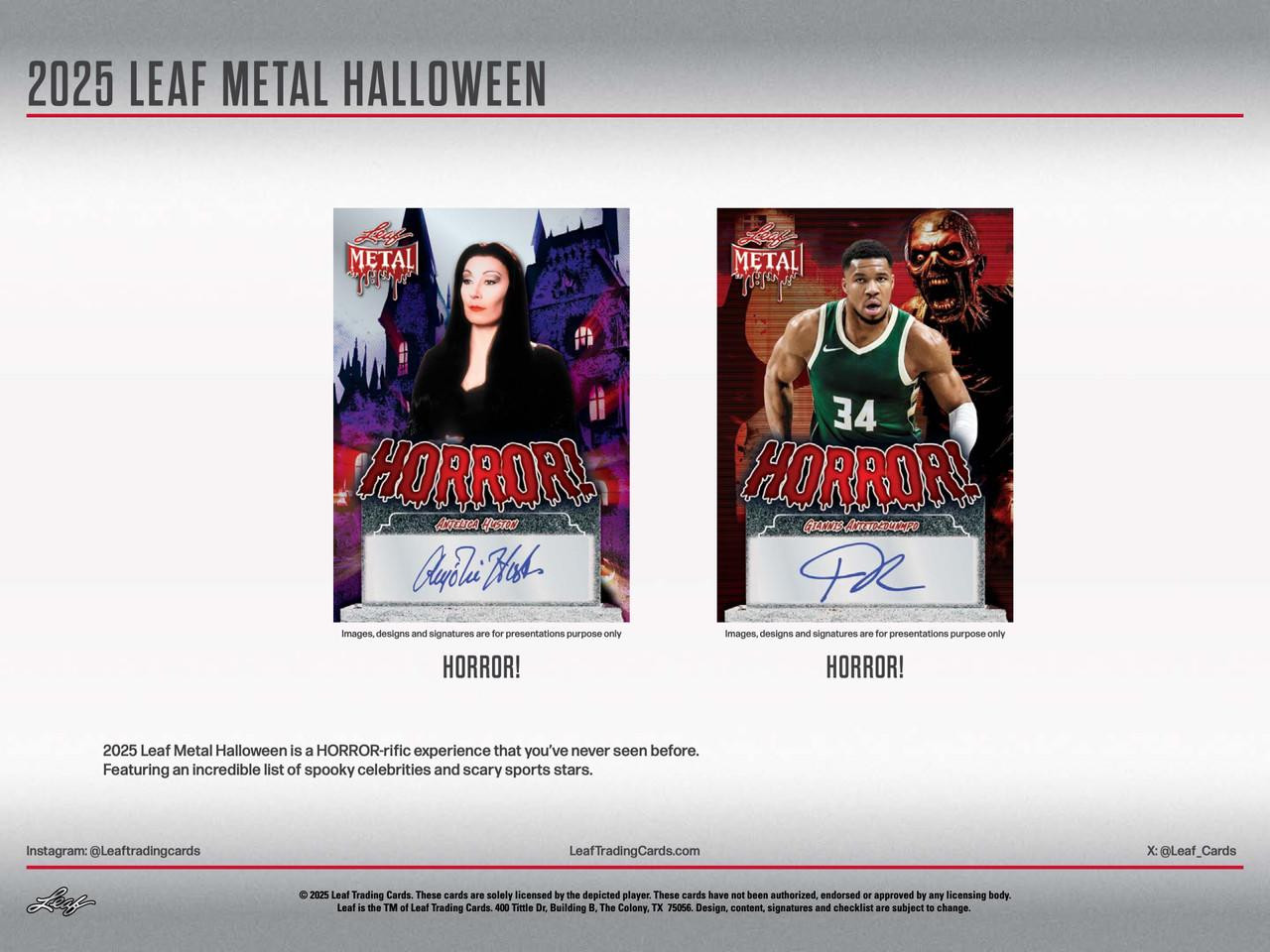 2025 Leaf Metal Halloween Hobby Box