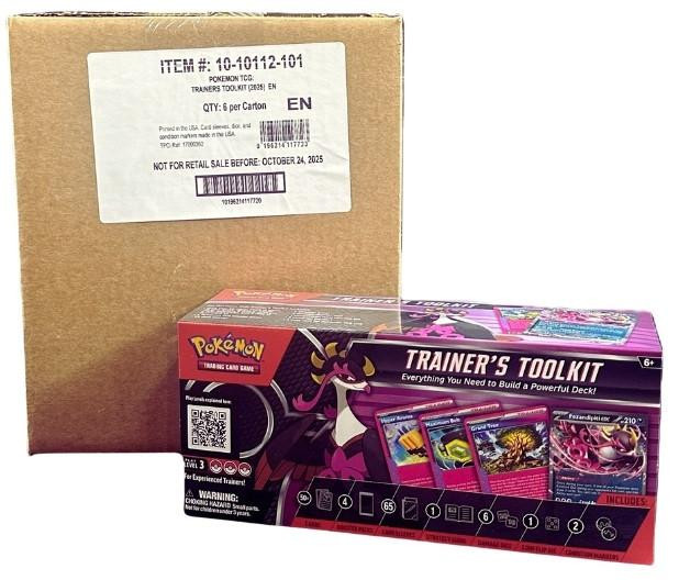Pokemon 2025 Trainer's ToolKit 6 Box Case