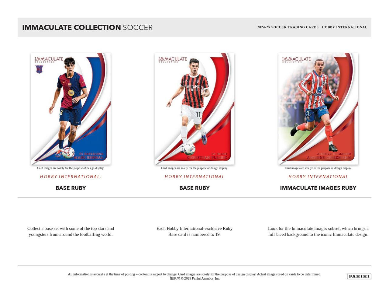 2024/25 Panini Immaculate Soccer International Hobby Box