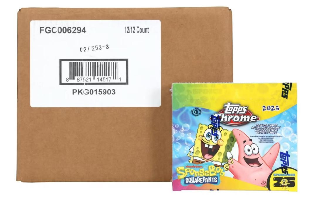 Topps Chrome SpongeBobトレーディングカード 12枚セット 2025 Topps Chrome SpongeBob SquarePants 25th Anniversary Hobby 12