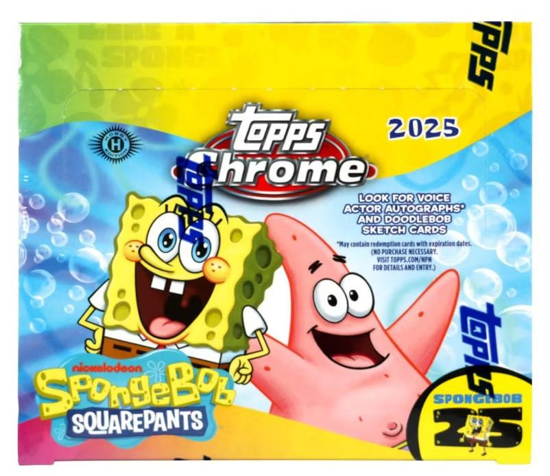 2025 Topps Chrome SpongeBob SquarePants 25th Anniversary