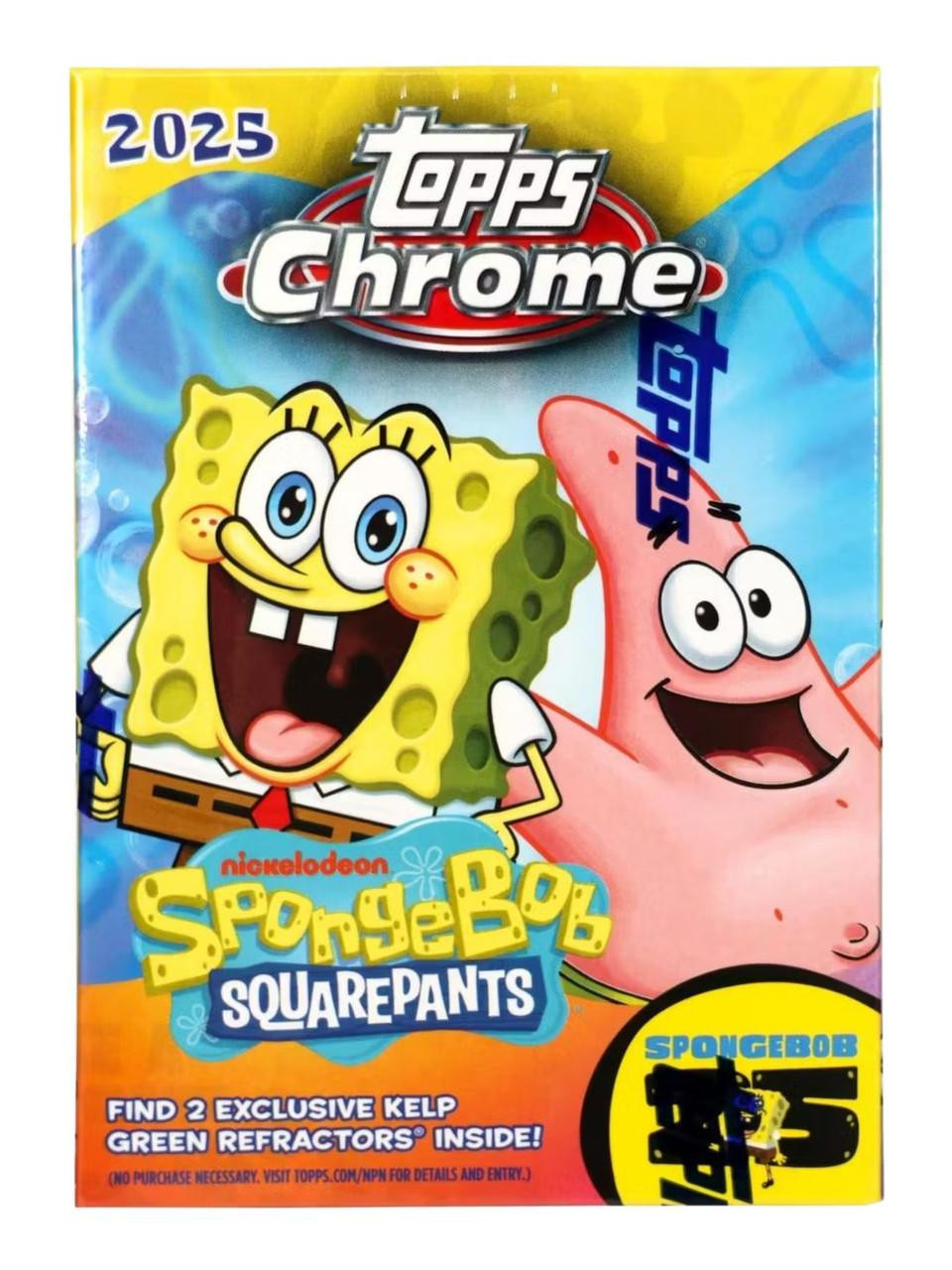 2025 Topps Chrome SpongeBob SquarePants 25th Anniversary Blaster Box