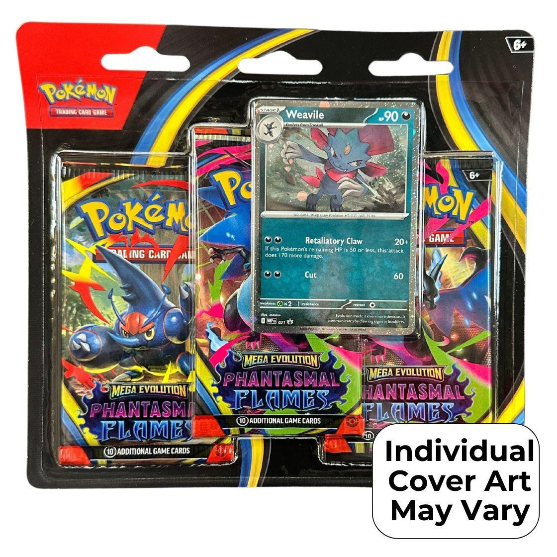 Phantasmal Flames 3 Pack Pokemon Blister