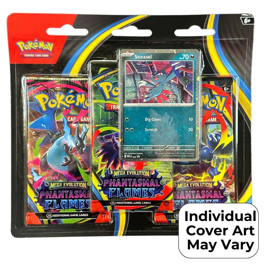 Pokemon Mega Evolution Phantasmal Flames 3-Pack Blister Pokemon Mega Evolution Phantasmal Flames 3-Pack Blister