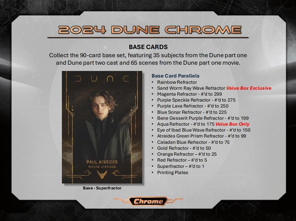 2024 Topps Dune Chrome Blaster Box