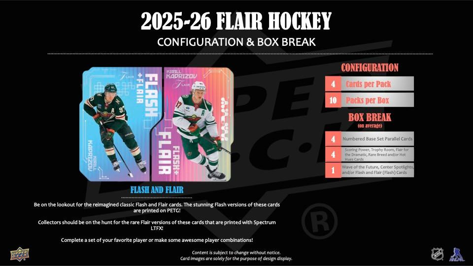 2025/26 Upper Deck Flair Hockey Hobby 10 Box Case