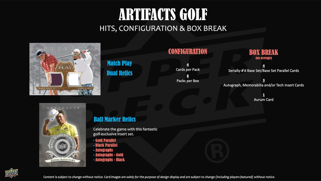 2026 Upper Deck Artifacts Golf Hobby Box