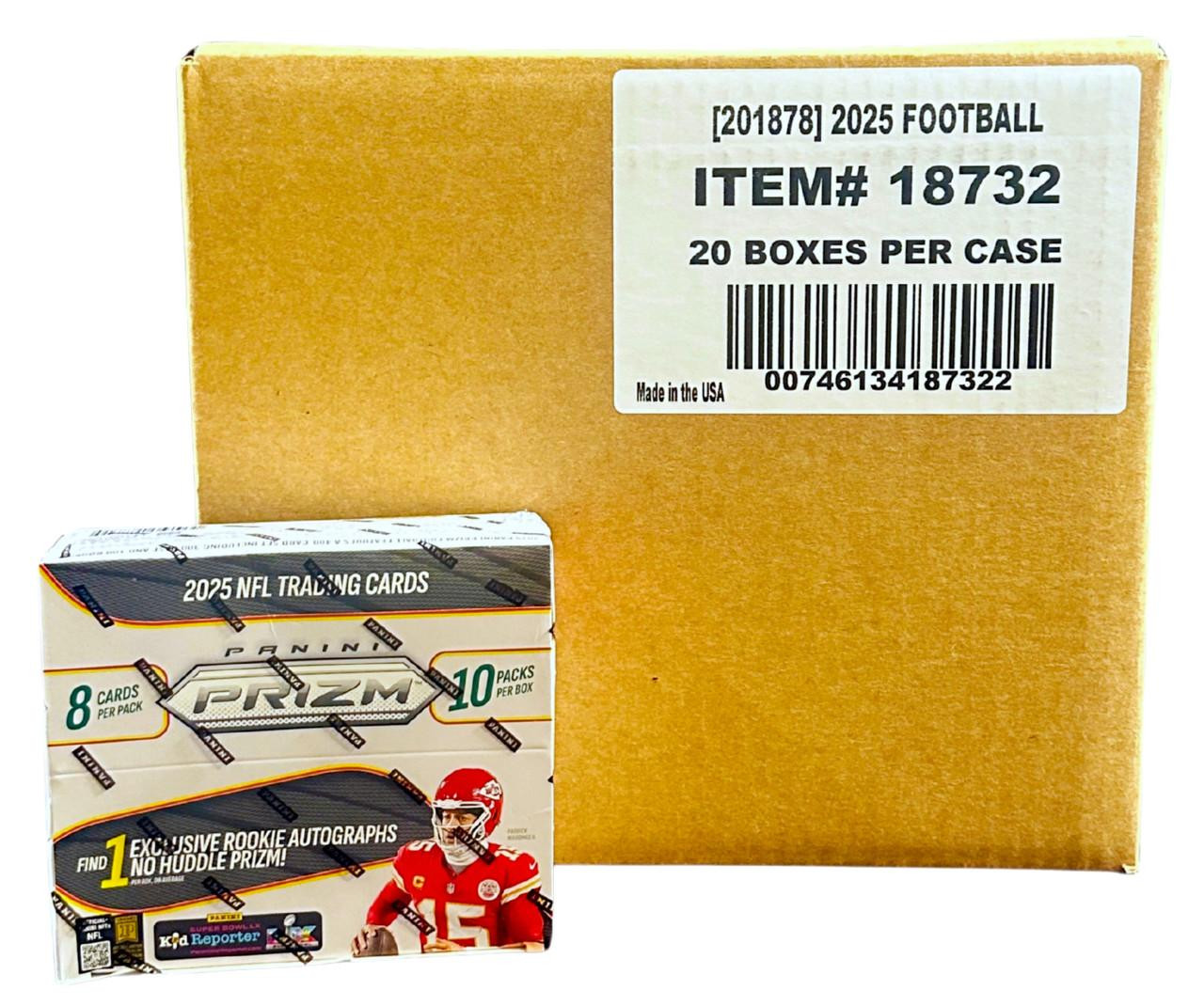 2025 Panini Prizm Football No Huddle 20 Box Case
