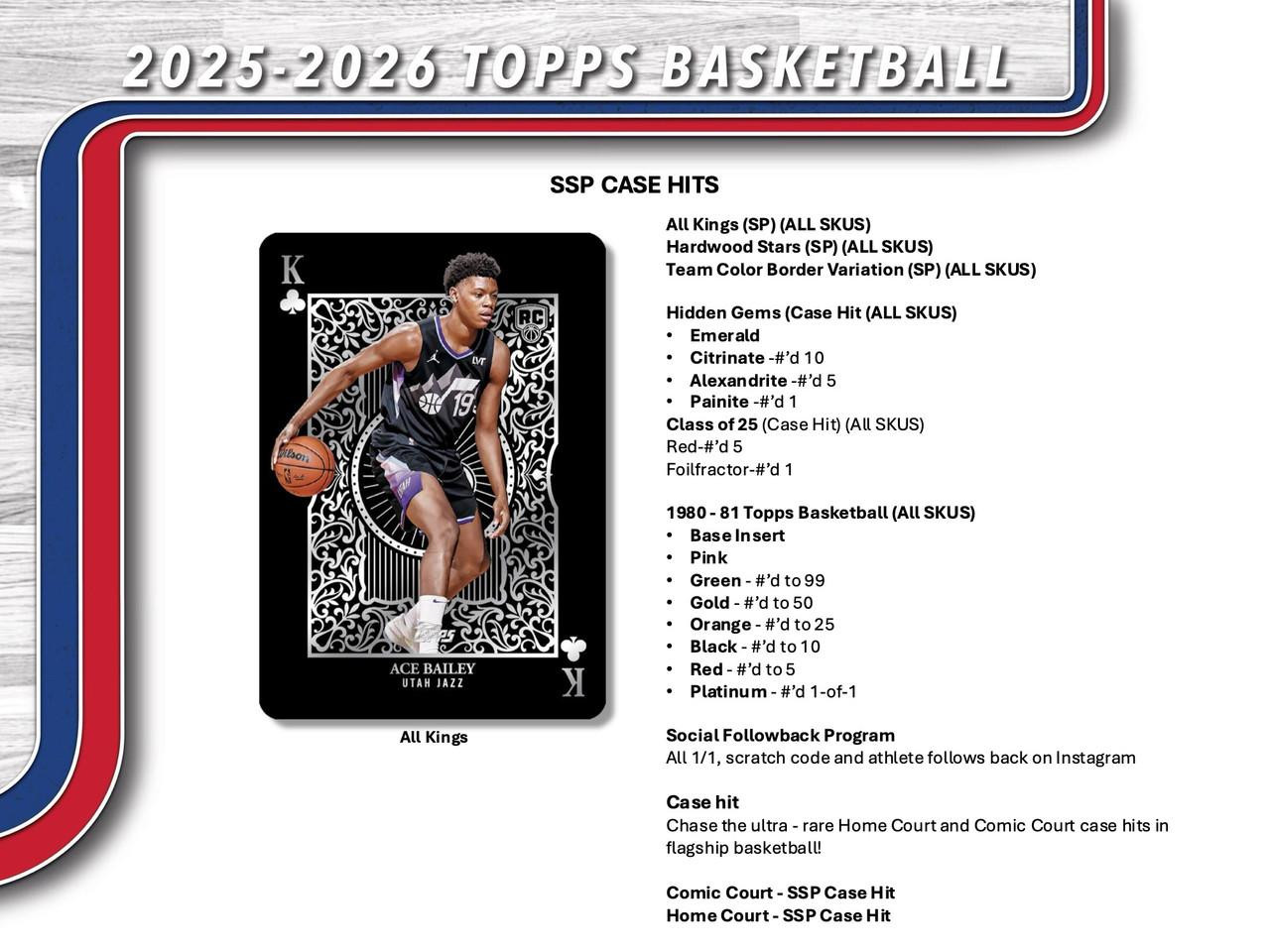 2025/26 Topps Basketball Hobby Jumbo 8 Box Case