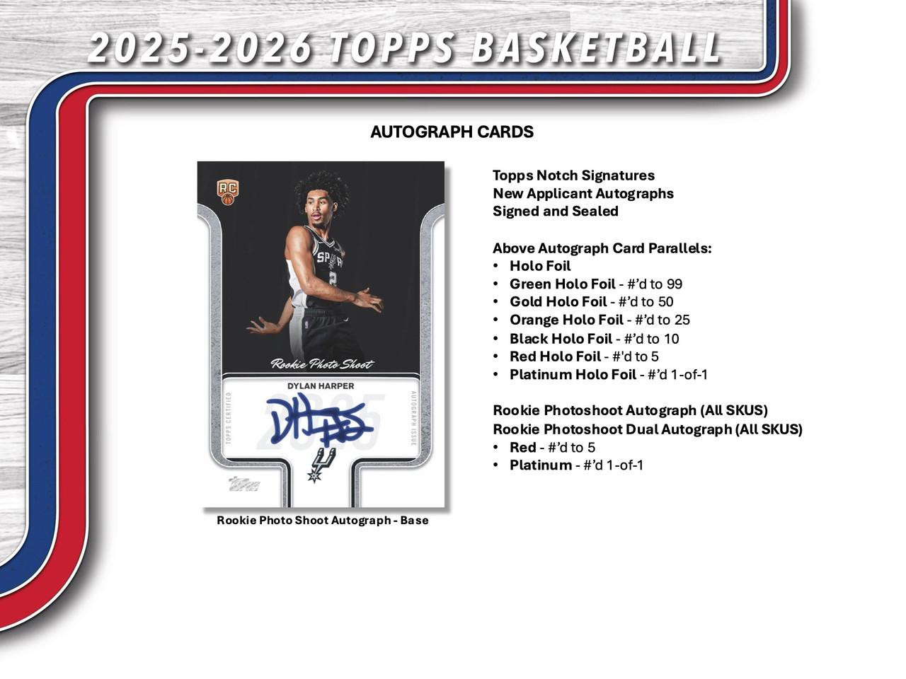 2025/26 Topps Basketball Blaster 40 Box Case