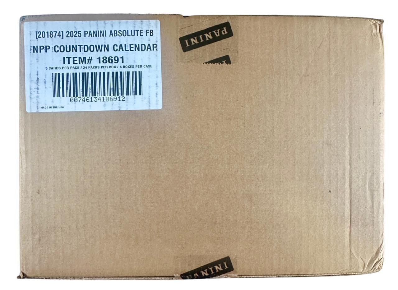 2025 Panini Absolute Football KABOOM! Countdown Calendar 8 Box Case